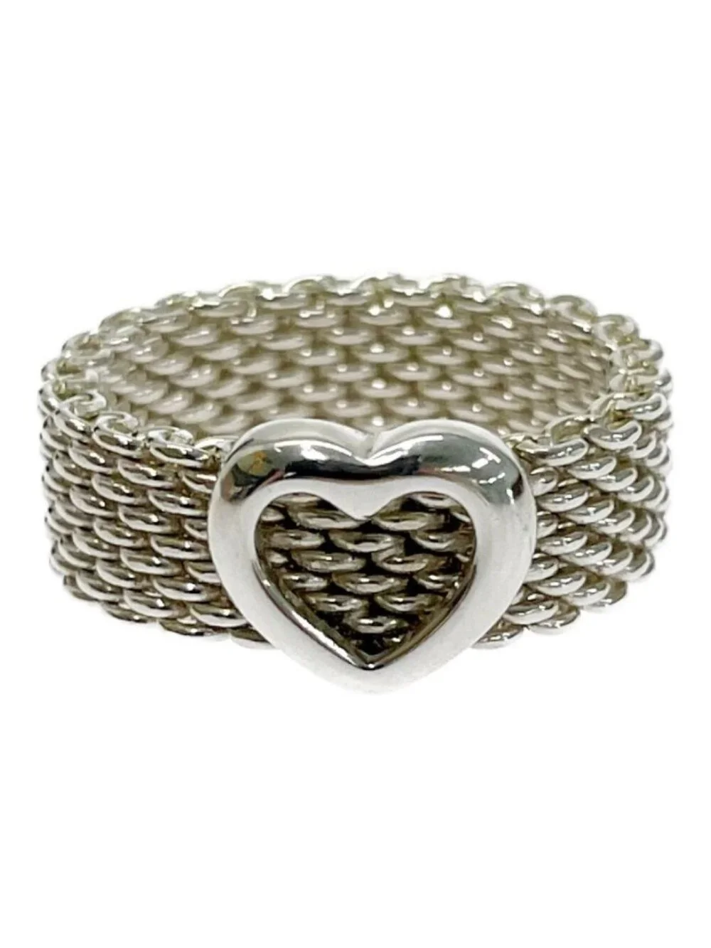 Tiffany & Co Silver Heart Somerset Ring